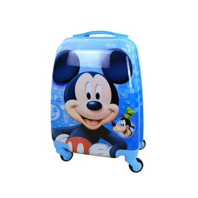 16-Inch Children'S Trolley Case Abs Pupils Cute Cartoon Trolley Case Ice Romance Boys And Girls