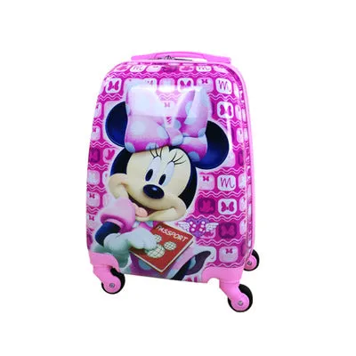 16-Inch Children'S Trolley Case Abs Pupils Cute Cartoon Trolley Case Ice Romance Boys And Girls