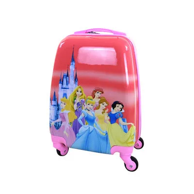 16-Inch Children'S Trolley Case Abs Pupils Cute Cartoon Trolley Case Ice Romance Boys And Girls