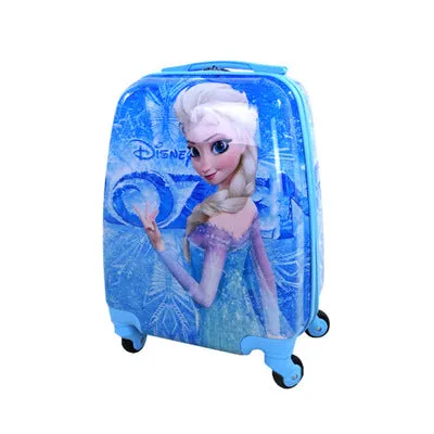 16-Inch Children'S Trolley Case Abs Pupils Cute Cartoon Trolley Case Ice Romance Boys And Girls