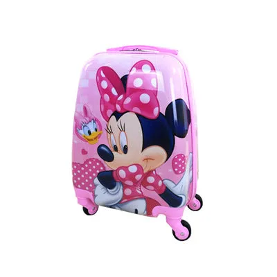 16-Inch Children'S Trolley Case Abs Pupils Cute Cartoon Trolley Case Ice Romance Boys And Girls