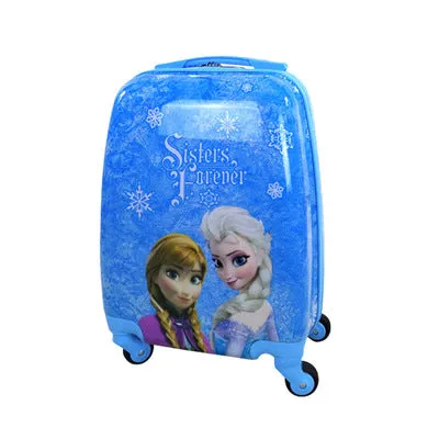 16-Inch Children'S Trolley Case Abs Pupils Cute Cartoon Trolley Case Ice Romance Boys And Girls