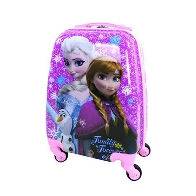 16-Inch Children'S Trolley Case Abs Pupils Cute Cartoon Trolley Case Ice Romance Boys And Girls