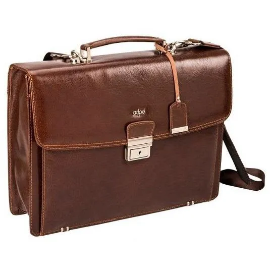 Adpel Fabio Laptop Briefcase Brown