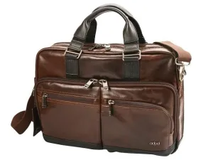 Adpel Oslo Dakota Leather Laptop Bag Brown