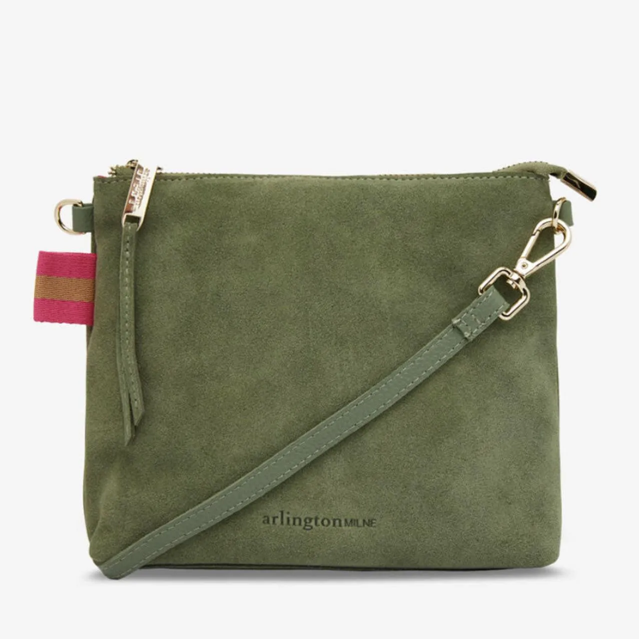 Alexis Crossbody | Sage Suede