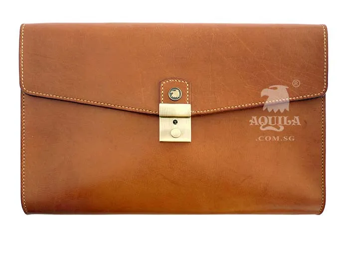 Aquila Tan Leather Laptop/Tablet Case