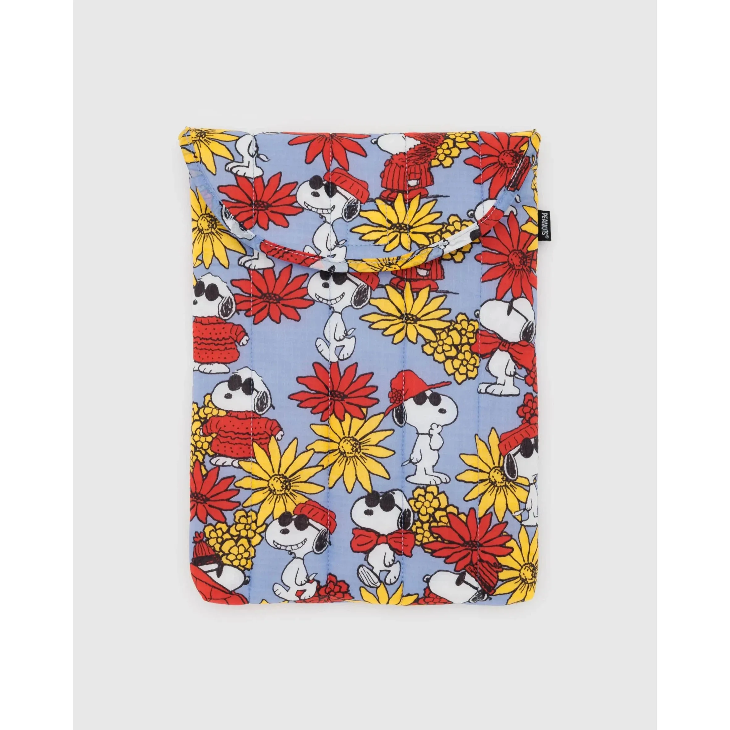 Baggu x Peanuts - Puffy laptop sleeve 13in / 14in - Floral Snoopy