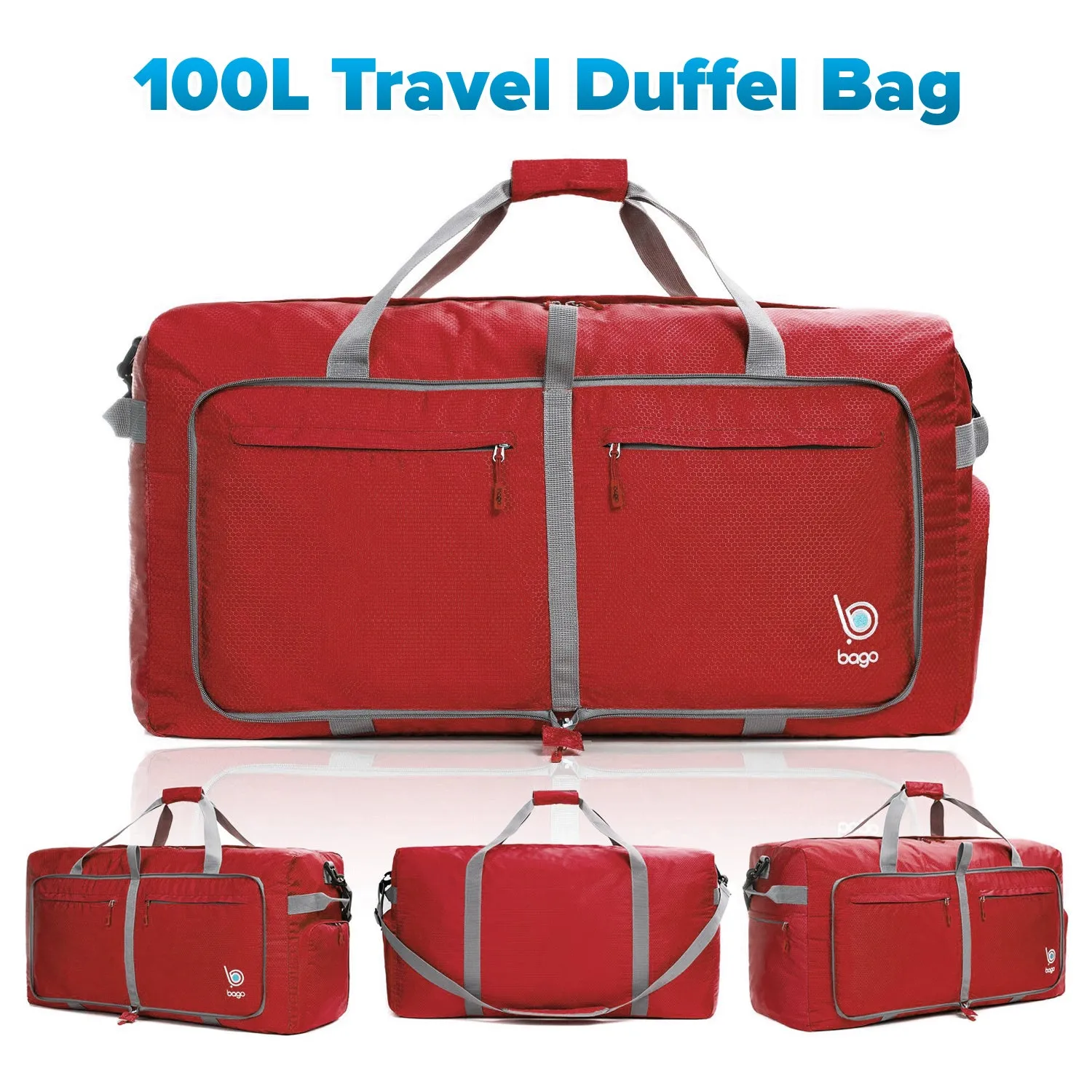 Bago 100L Travel Duffel Bags for Men & Women - 29" X Large Duffle Bag Luggage