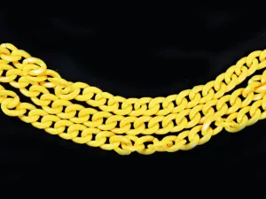 Bright Yellow Circular Acrylic Chains