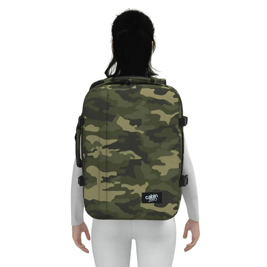 CabinZero Classic 44L Lightweight Carry On Backpack - Urban Camo