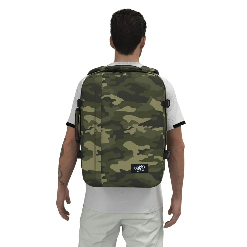 CabinZero Classic 44L Lightweight Carry On Backpack - Urban Camo