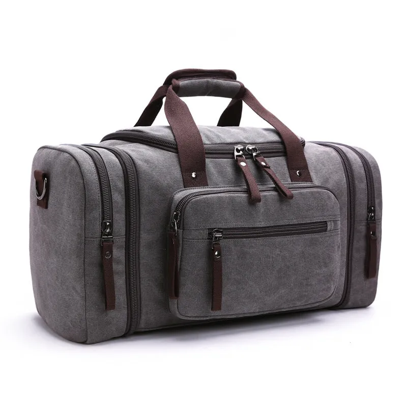 Casual Canvas Large Capacity Weekend Duffle Bags 8842