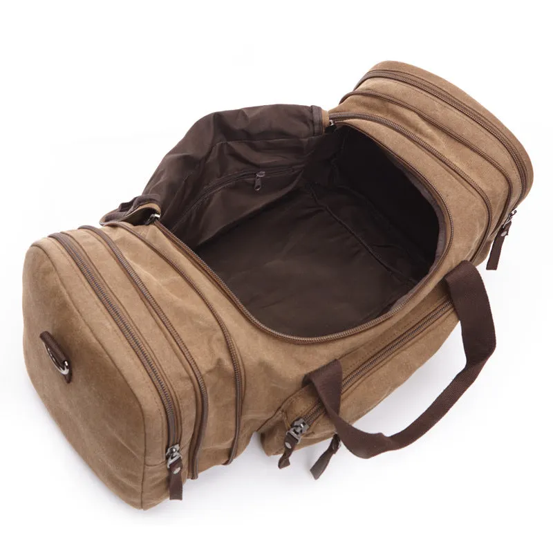 Casual Canvas Large Capacity Weekend Duffle Bags 8842