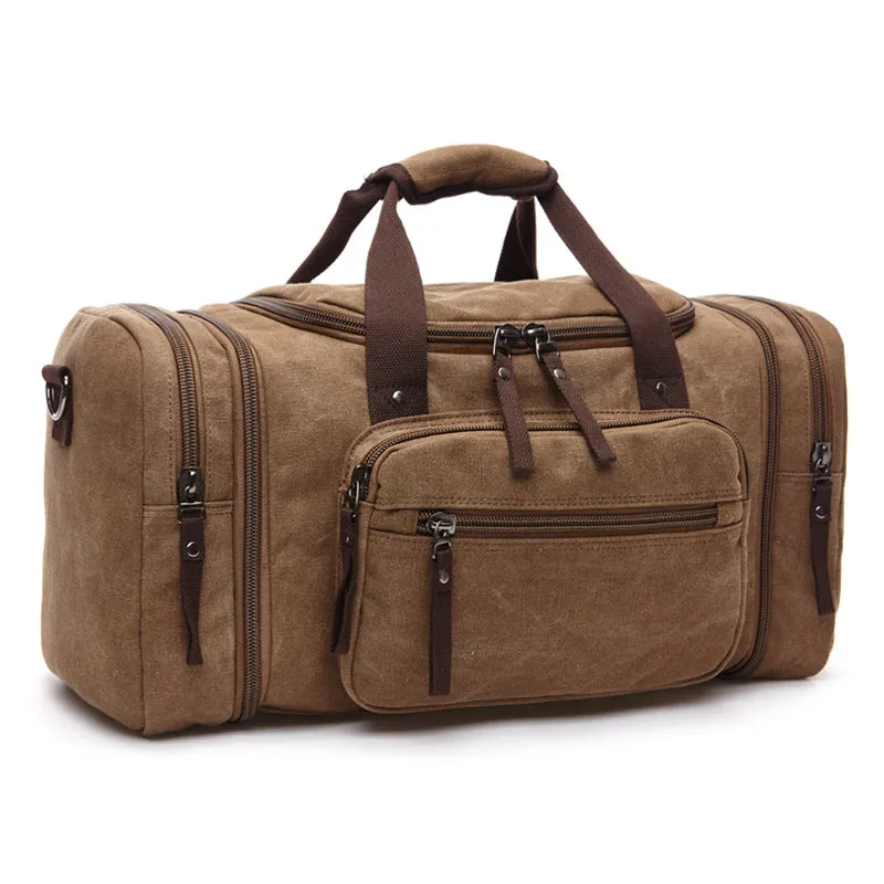 Casual Canvas Large Capacity Weekend Duffle Bags 8842