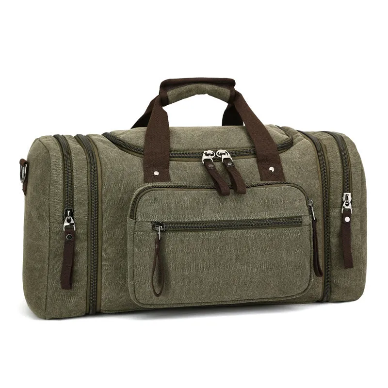 Casual Canvas Large Capacity Weekend Duffle Bags 8842