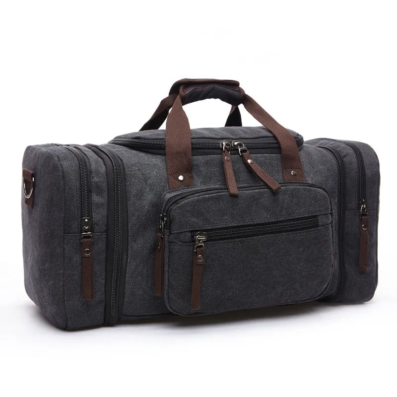 Casual Canvas Large Capacity Weekend Duffle Bags 8842