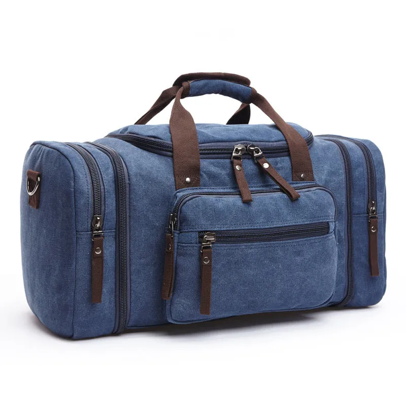 Casual Canvas Large Capacity Weekend Duffle Bags 8842