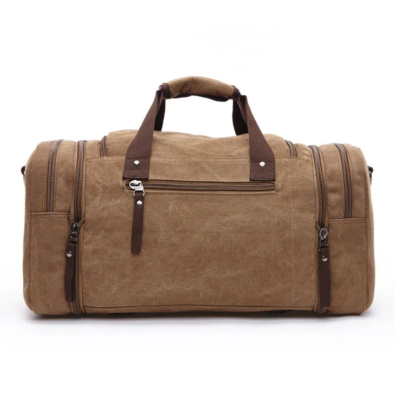 Casual Canvas Large Capacity Weekend Duffle Bags 8842