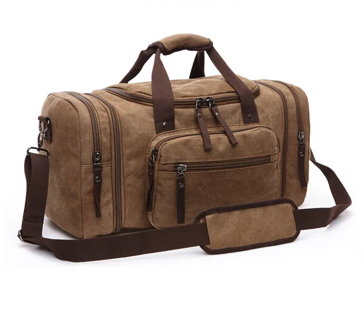 Casual Canvas Large Capacity Weekend Duffle Bags 8842