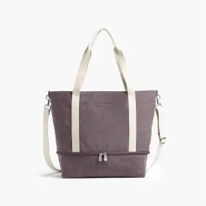 Catalina Deluxe Tote - Eco Friendly Canvas - Thistle