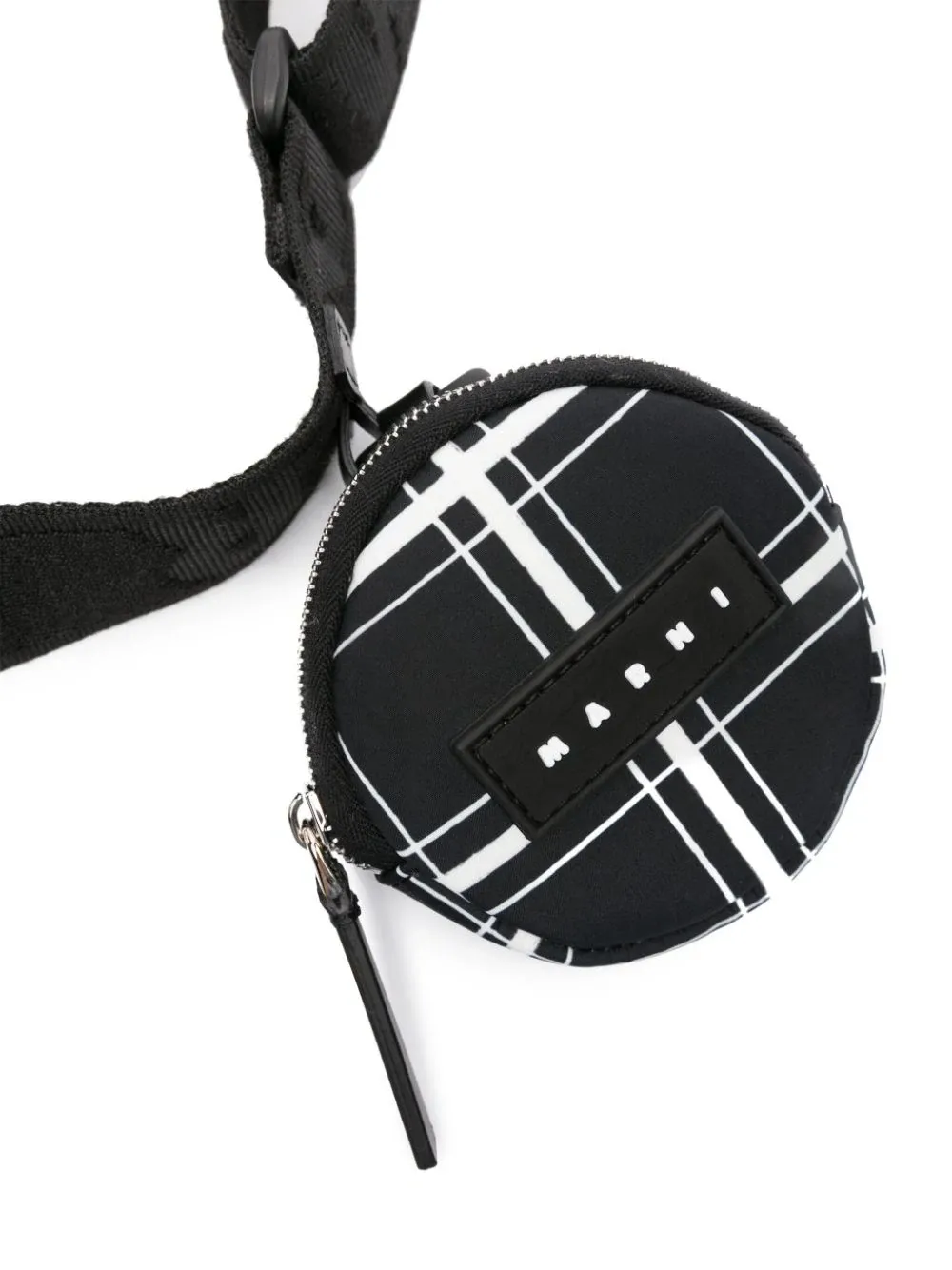 Checked Print Shoulder Bag