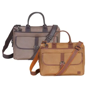 Esquire Laptop Coated Canvas Messenger Bag