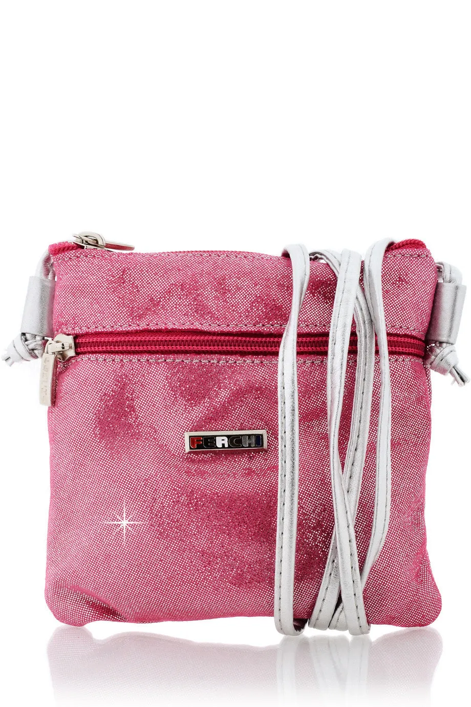 FERCHI MINI MADELINE Fuchsia Crossbody Bag