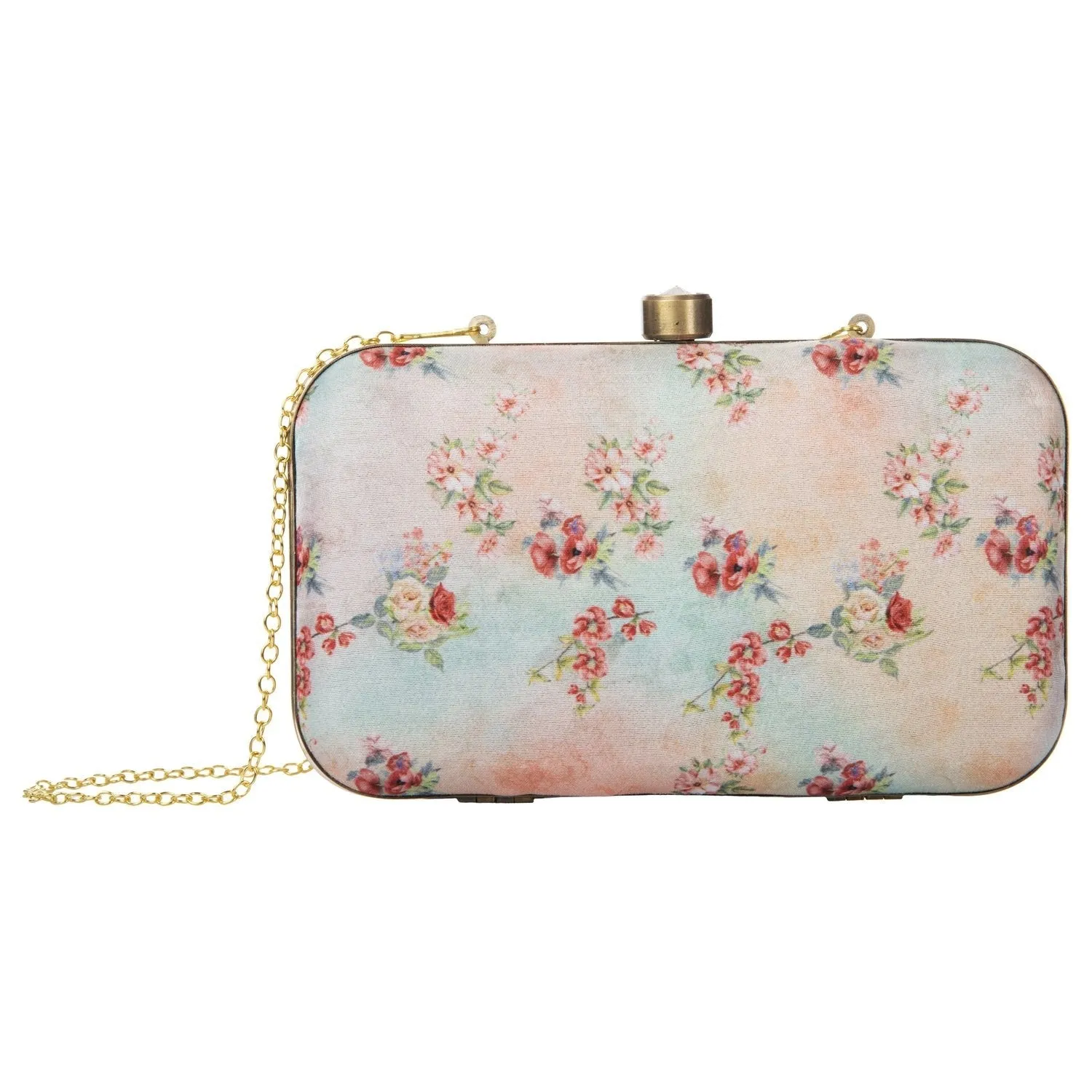 Floral Party Wedding Fancy Clutch Purse for Girls