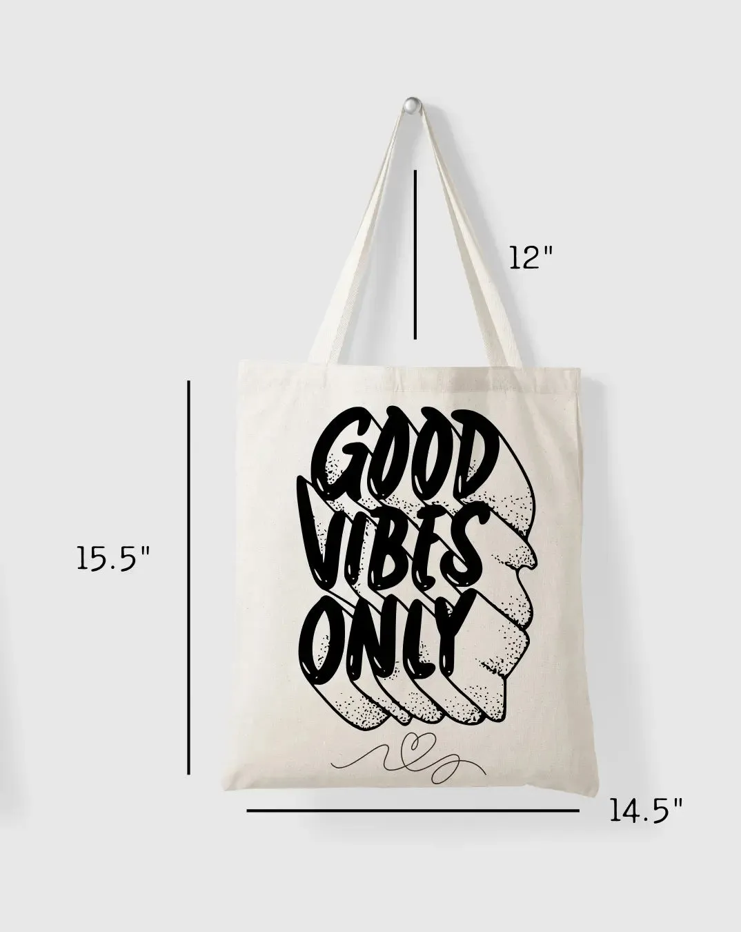 Good Vibes  Daily Thaila -  Canvas Reusable Bags