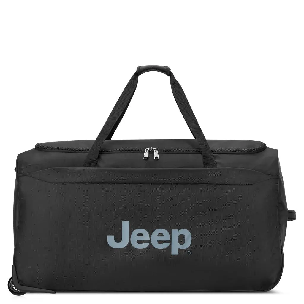 Jeep 83 cm Duel Wheel Lightweight Large Duffle Bag - Black