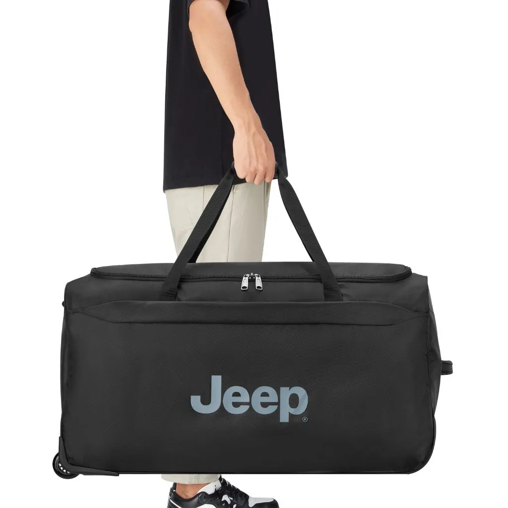 Jeep 83 cm Duel Wheel Lightweight Large Duffle Bag - Black