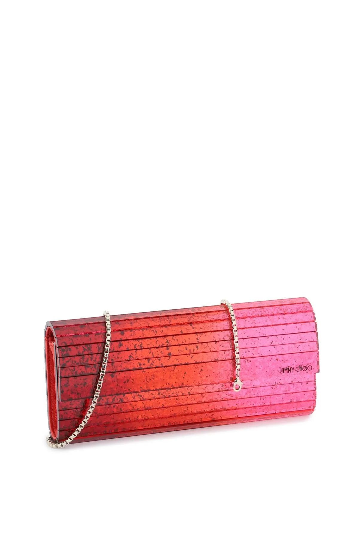 Jimmy choo glitter acrylic sweetie clutch