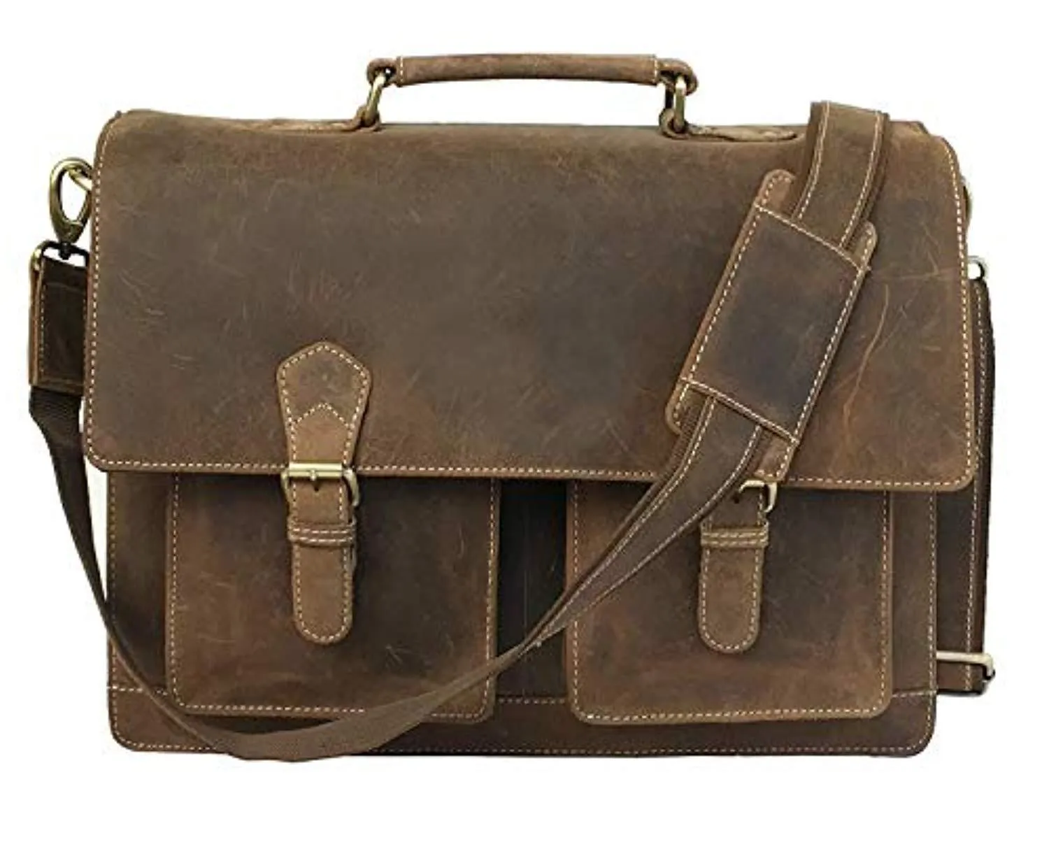 Leather Laptop Messenger Bag Vintage B07MCJ7CSC