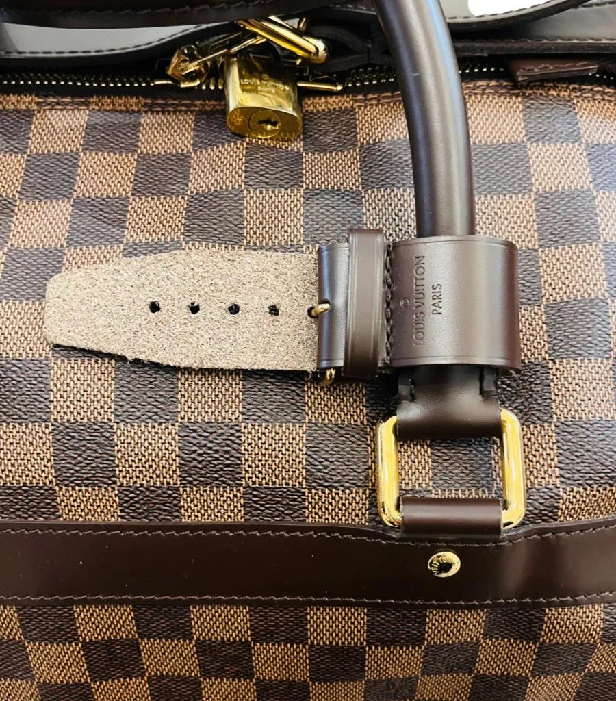 Louis Vuitton Damier Ebene Coated Canvas Eole Convertible Rolling Luggage Bag