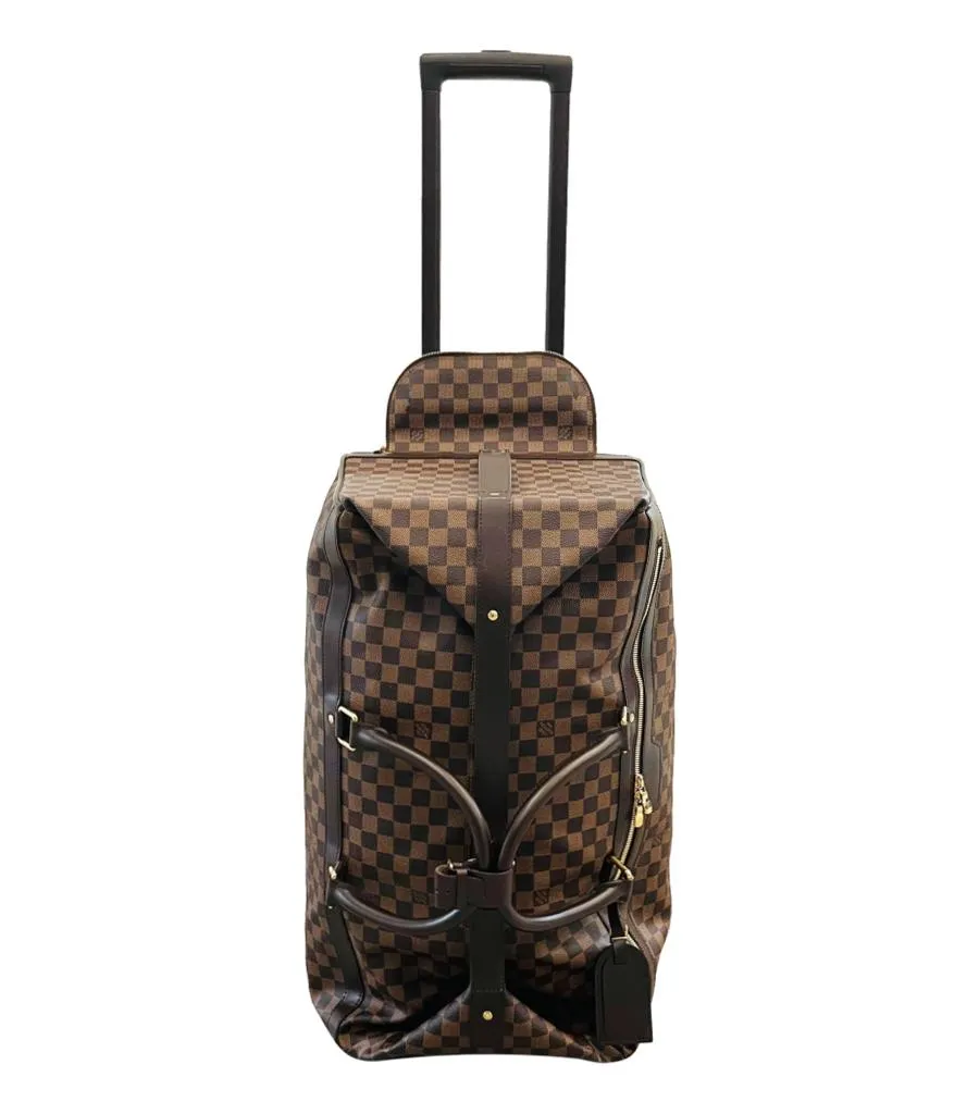 Louis Vuitton Damier Ebene Coated Canvas Eole Convertible Rolling Luggage Bag