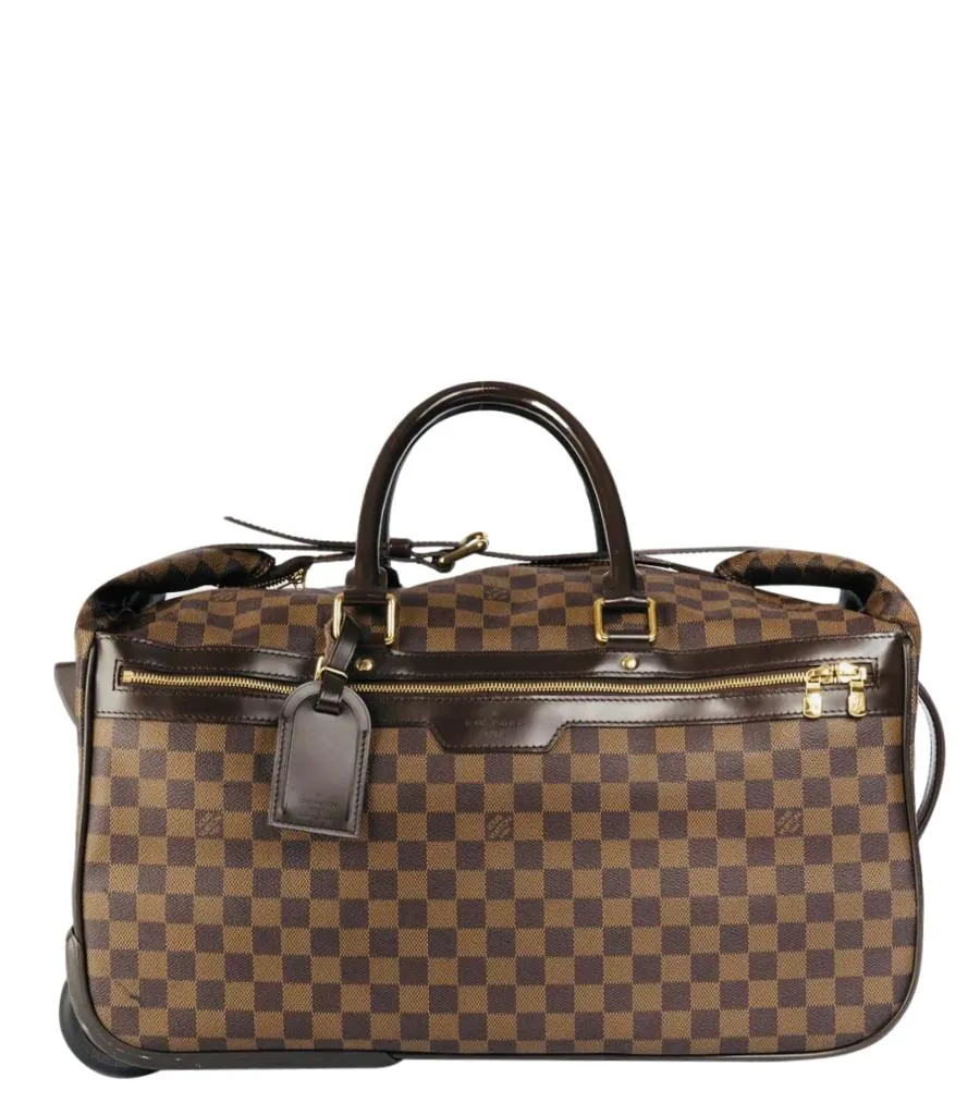 Louis Vuitton Damier Ebene Coated Canvas Eole Convertible Rolling Luggage Bag