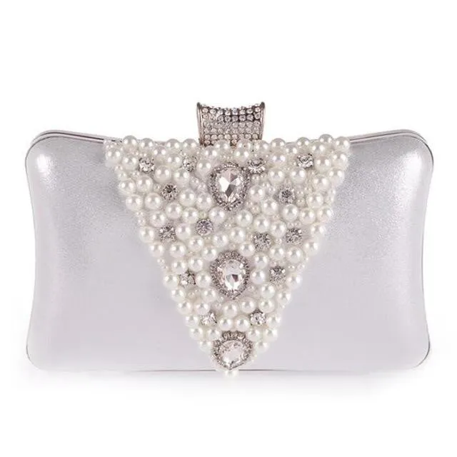 Luxy Moon Beaded Clutch Bags for Weddings Diamond