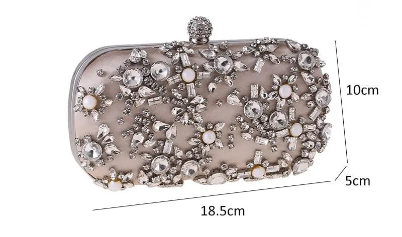 Luxy Moon Beaded Evening Bag Diamond Wedding Banquet Clutches