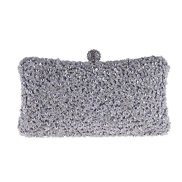 Luxy Moon Beaded Evening Bag Diamonds Clutch