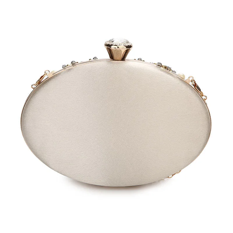 Luxy Moon Beaded Evening Clutch Egg Shape