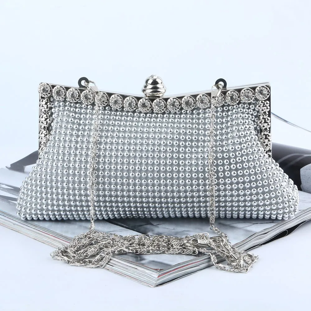 Luxy Moon Crystal Lady Handbag For Party Formal Dress Evening Clutches Bag