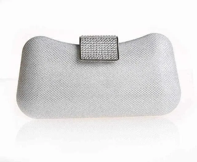 Luxy Moon Diamond Evening Bag Dumpling Shape Diamond Clutch