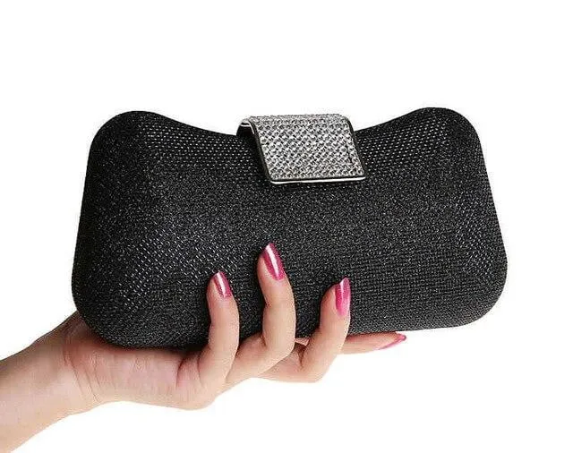 Luxy Moon Diamond Evening Bag Dumpling Shape Diamond Clutch