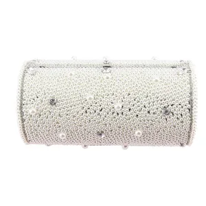 Luxy Moon Exquisite Cylinder Pearl Wedding Party Bag