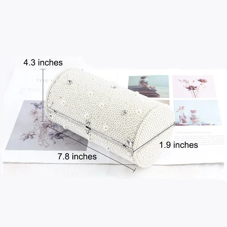 Luxy Moon Exquisite Cylinder Pearl Wedding Party Bag