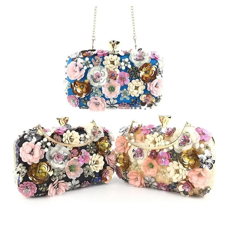 Luxy Moon Flower Evening Bags Wedding Party Clutches