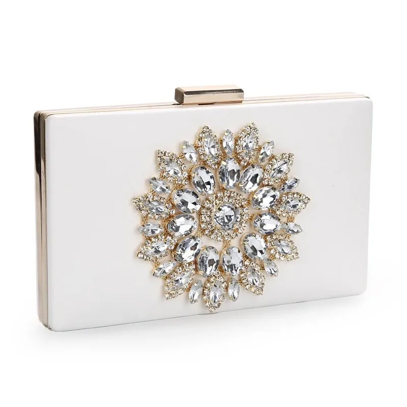 Luxy Moon Ladies Clutch Purses Crystal Crossbody Bags