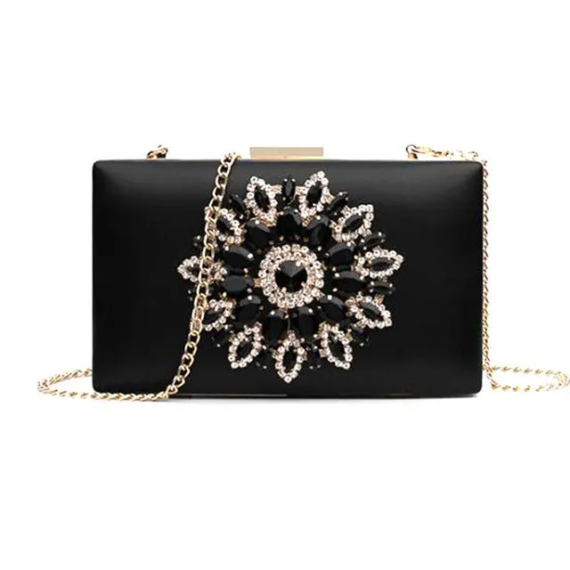 Luxy Moon Ladies Clutch Purses Crystal Crossbody Bags