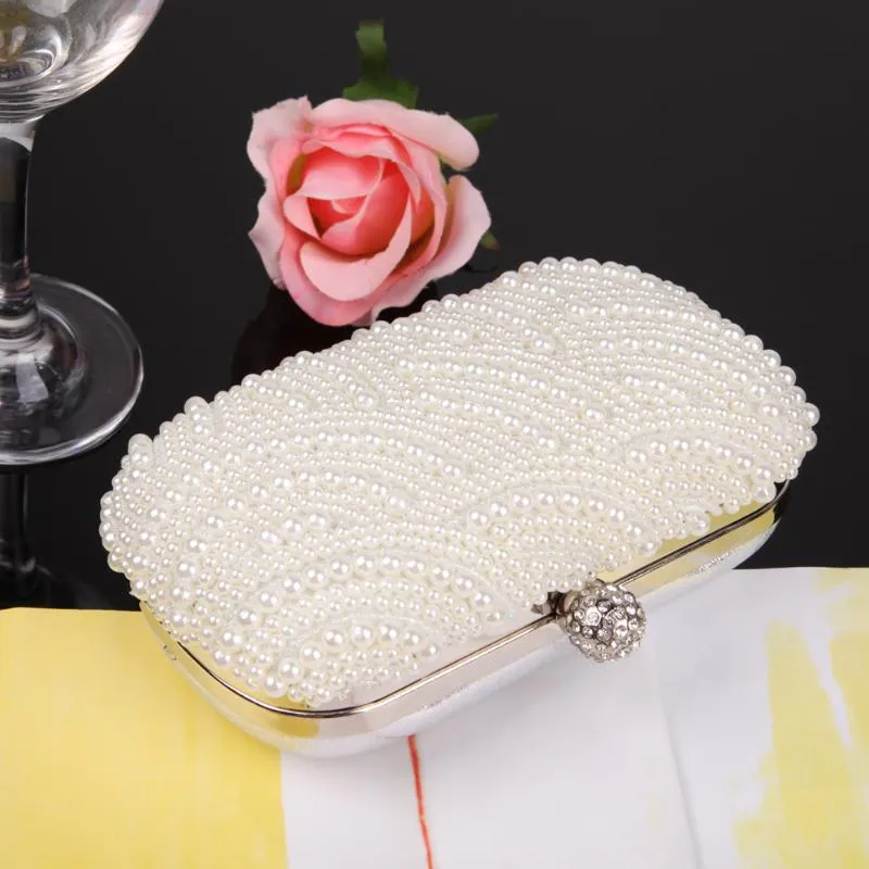 Luxy Moon Pearl Clutch Bags for Party Wedding